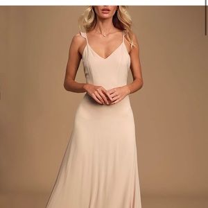 Lulus Blush Bridesmaid dress